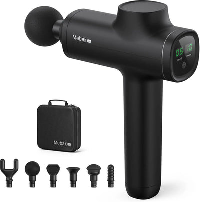 Mebak 5, tragbare Massagepistole, Tiefengewebemassagegerät, tragbares elektrisches Körpermuskelmassagegerät, leichte Percussion-Massagepistole