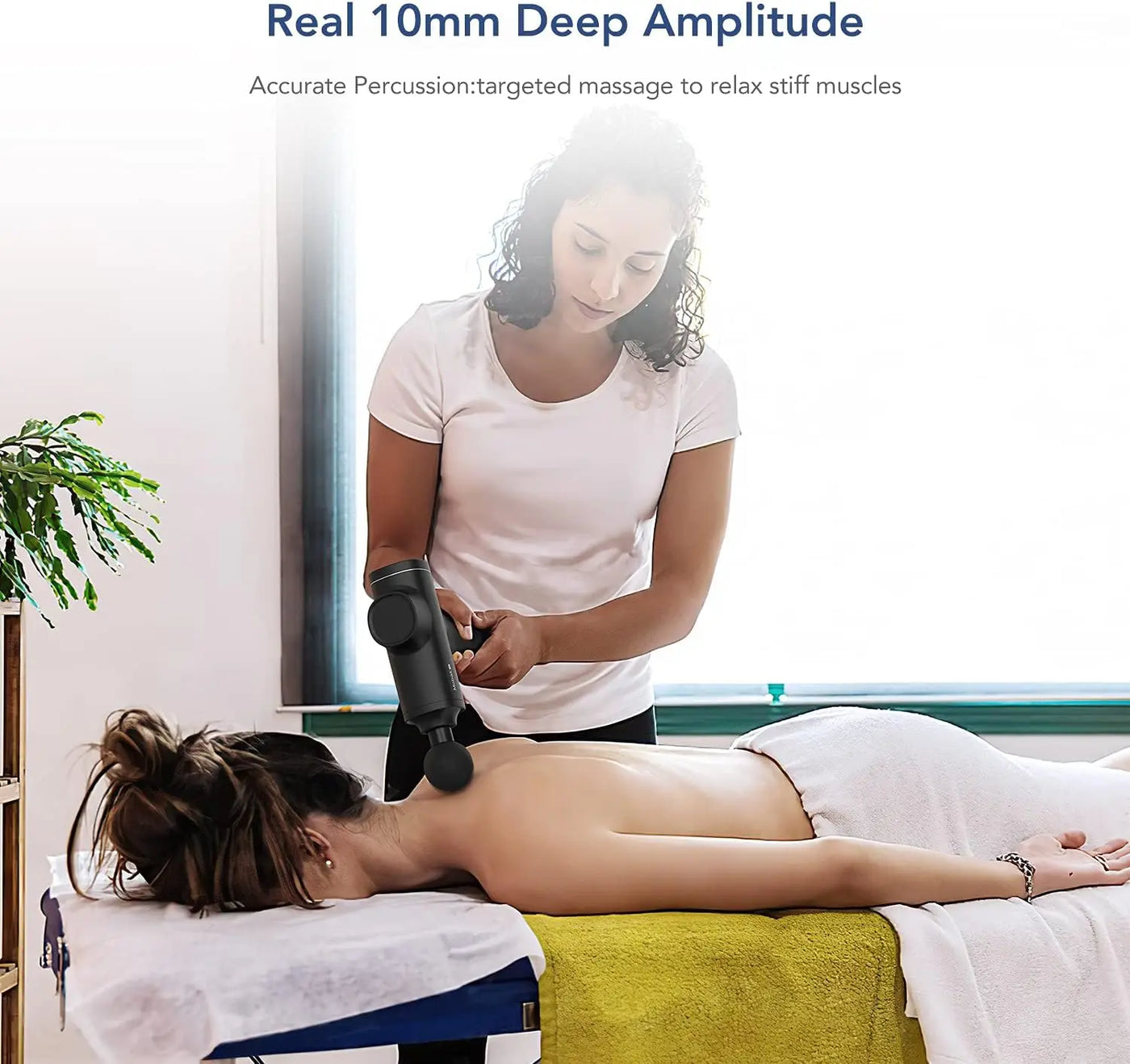Mebak 5, tragbare Massagepistole, Tiefengewebemassagegerät, tragbares elektrisches Körpermuskelmassagegerät, leichte Percussion-Massagepistole