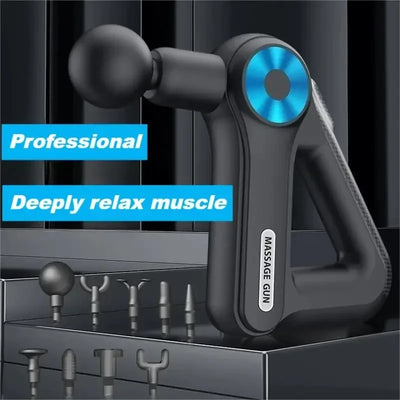 9 Köpfe, 9 Gänge, professionelle Gesamt-Fitness-Massagepistole, kleines goldenes Dreieck, lange Standby-Massagepistole
