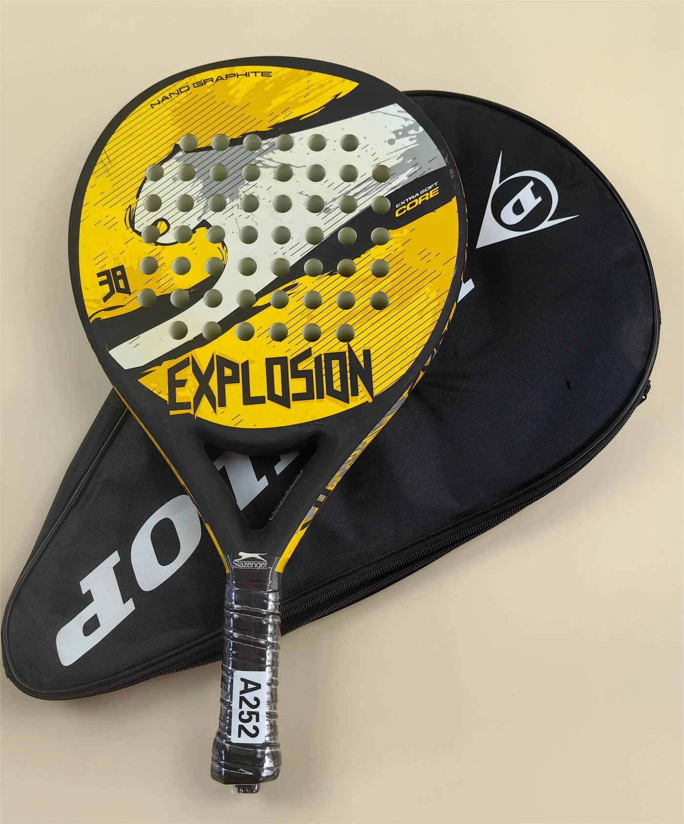 Padel-Tennisschläger, Paddel-Tennisschläger aus Kohlefaser mit EVA-Memory-Flex-Schaumkern, leichtes Padelschläger für Pop-Tennis