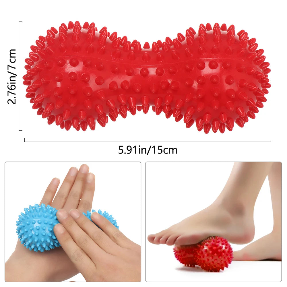 1PCS PVC Erdnuss Prickle Ball für Faszien Massage Zervikale Und Plantar Muskel Entspannung Training Übung Ausrüstung