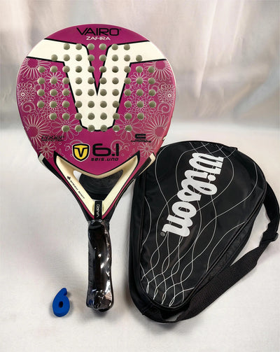 Padel-Tennisschläger, Paddel-Tennisschläger aus Kohlefaser mit EVA-Memory-Flex-Schaumkern, leichtes Padelschläger für Pop-Tennis
