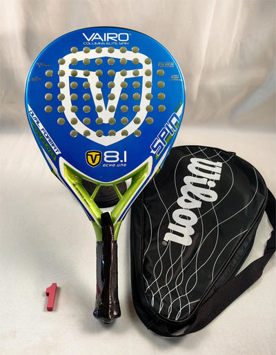 Padel-Tennisschläger, Paddel-Tennisschläger aus Kohlefaser mit EVA-Memory-Flex-Schaumkern, leichtes Padelschläger für Pop-Tennis