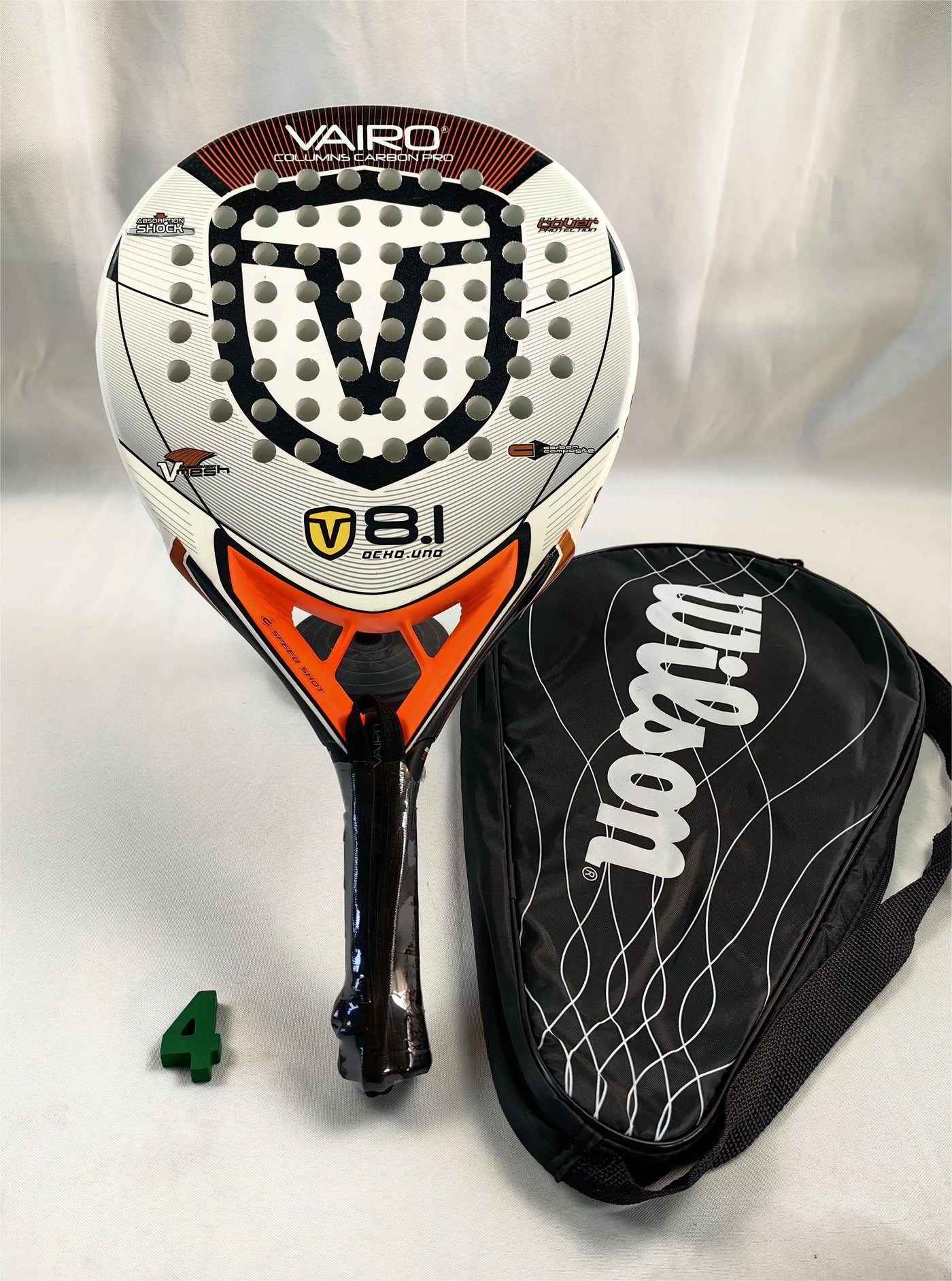 Padel-Tennisschläger, Paddel-Tennisschläger aus Kohlefaser mit EVA-Memory-Flex-Schaumkern, leichtes Padelschläger für Pop-Tennis