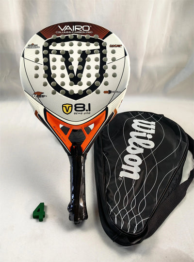 Padel-Tennisschläger, Paddel-Tennisschläger aus Kohlefaser mit EVA-Memory-Flex-Schaumkern, leichtes Padelschläger für Pop-Tennis