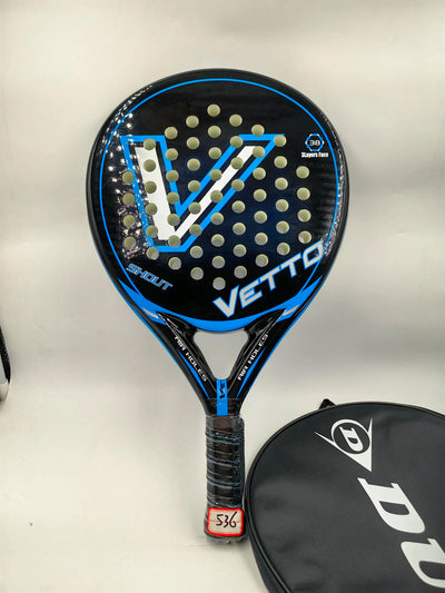 Padel-Tennisschläger, Paddel-Tennisschläger aus Kohlefaser mit EVA-Memory-Flex-Schaumkern, leichtes Padelschläger für Pop-Tennis