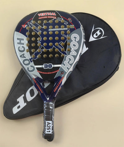 Padel-Tennisschläger, Paddel-Tennisschläger aus Kohlefaser mit EVA-Memory-Flex-Schaumkern, leichtes Padelschläger für Pop-Tennis