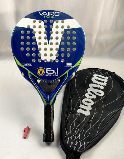 Padel-Tennisschläger, Paddel-Tennisschläger aus Kohlefaser mit EVA-Memory-Flex-Schaumkern, leichtes Padelschläger für Pop-Tennis