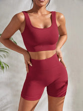 Lade das Bild in den Galerie-Viewer, Nahtlose Ripp-Yoga-Sets für Damen – 2-teiliges Fitness-Outfit
