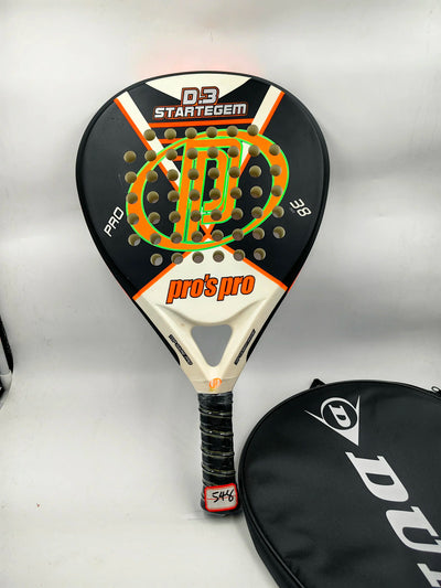 Padel-Tennisschläger, Paddel-Tennisschläger aus Kohlefaser mit EVA-Memory-Flex-Schaumkern, leichtes Padelschläger für Pop-Tennis