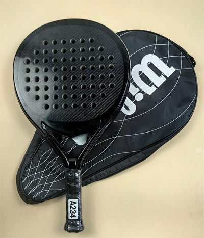 Padel-Tennisschläger, Paddel-Tennisschläger aus Kohlefaser mit EVA-Memory-Flex-Schaumkern, leichtes Padelschläger für Pop-Tennis