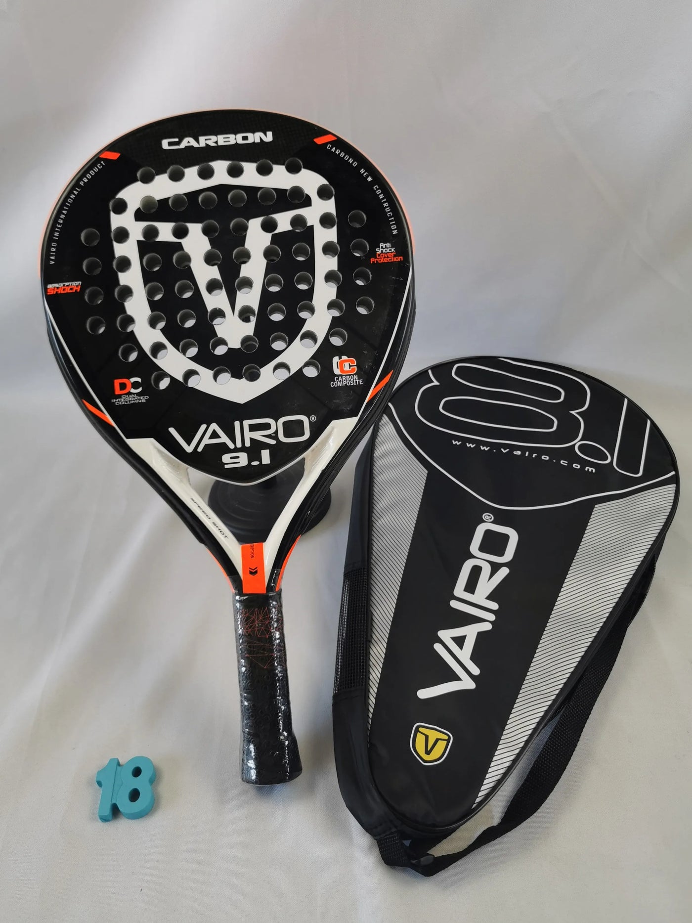 Padel-Tennisschläger, Paddel-Tennisschläger aus Kohlefaser mit EVA-Memory-Flex-Schaumkern, leichtes Padelschläger für Pop-Tennis