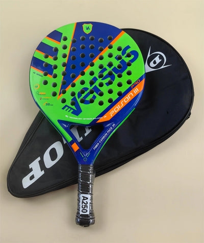 Padel-Tennisschläger, Paddel-Tennisschläger aus Kohlefaser mit EVA-Memory-Flex-Schaumkern, leichtes Padelschläger für Pop-Tennis
