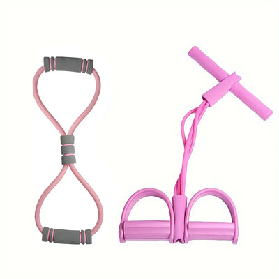Elastisches Widerstands band für Yoga-Pedal traktion, 8-förmiger Griff, Fitness-Widerstands band, geeignet für Bauch/Taille/Arm/Bein