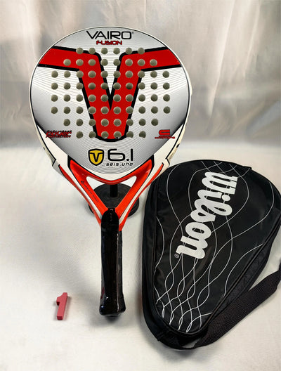 Padel-Tennisschläger, Paddel-Tennisschläger aus Kohlefaser mit EVA-Memory-Flex-Schaumkern, leichtes Padelschläger für Pop-Tennis
