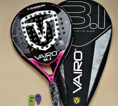 Padel-Tennisschläger, Paddel-Tennisschläger aus Kohlefaser mit EVA-Memory-Flex-Schaumkern, leichtes Padelschläger für Pop-Tennis