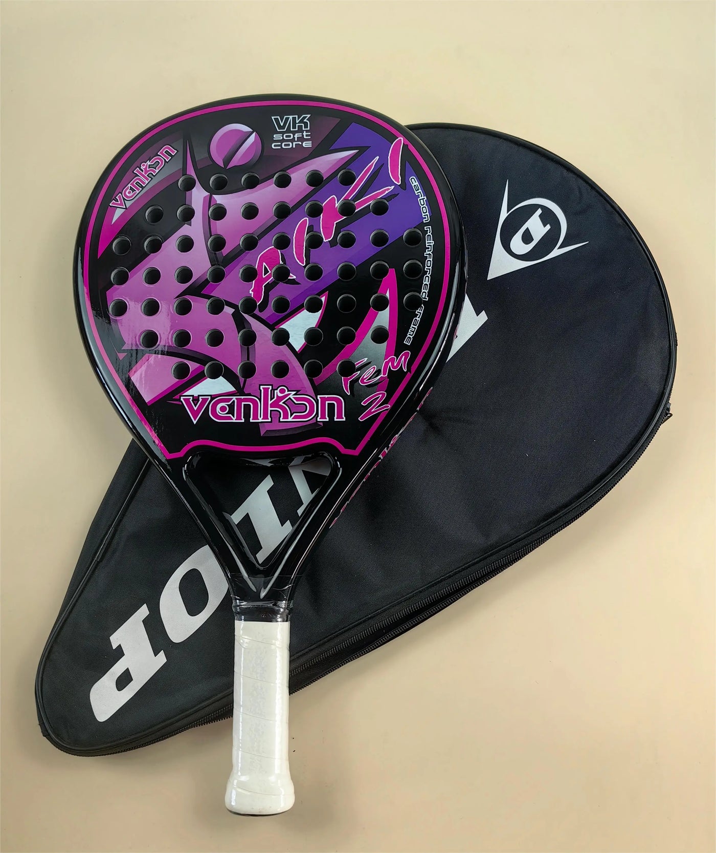 Padel Schläger Professional Serie Palas 3-lagige Kohle faser Board Paddel Schläger Eva Gesicht Tennis schläger Strands chläger