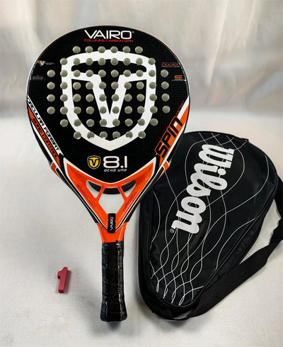 Padel-Tennisschläger, Paddel-Tennisschläger aus Kohlefaser mit EVA-Memory-Flex-Schaumkern, leichtes Padelschläger für Pop-Tennis