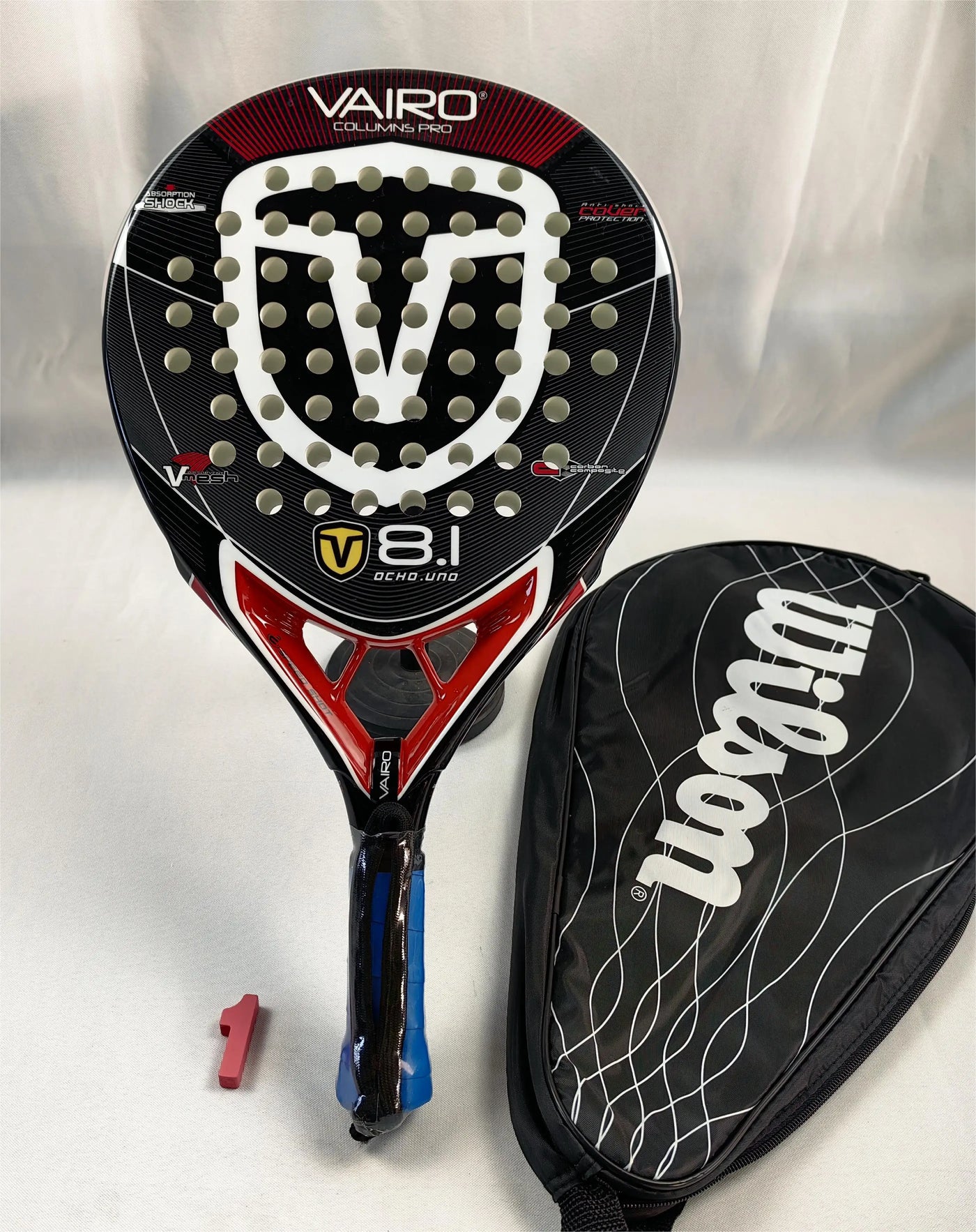Padel-Tennisschläger, Paddel-Tennisschläger aus Kohlefaser mit EVA-Memory-Flex-Schaumkern, leichtes Padelschläger für Pop-Tennis