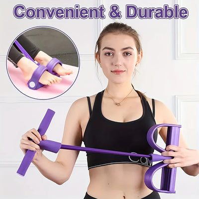 Elastisches Widerstands band für Yoga-Pedal traktion, 8-förmiger Griff, Fitness-Widerstands band, geeignet für Bauch/Taille/Arm/Bein