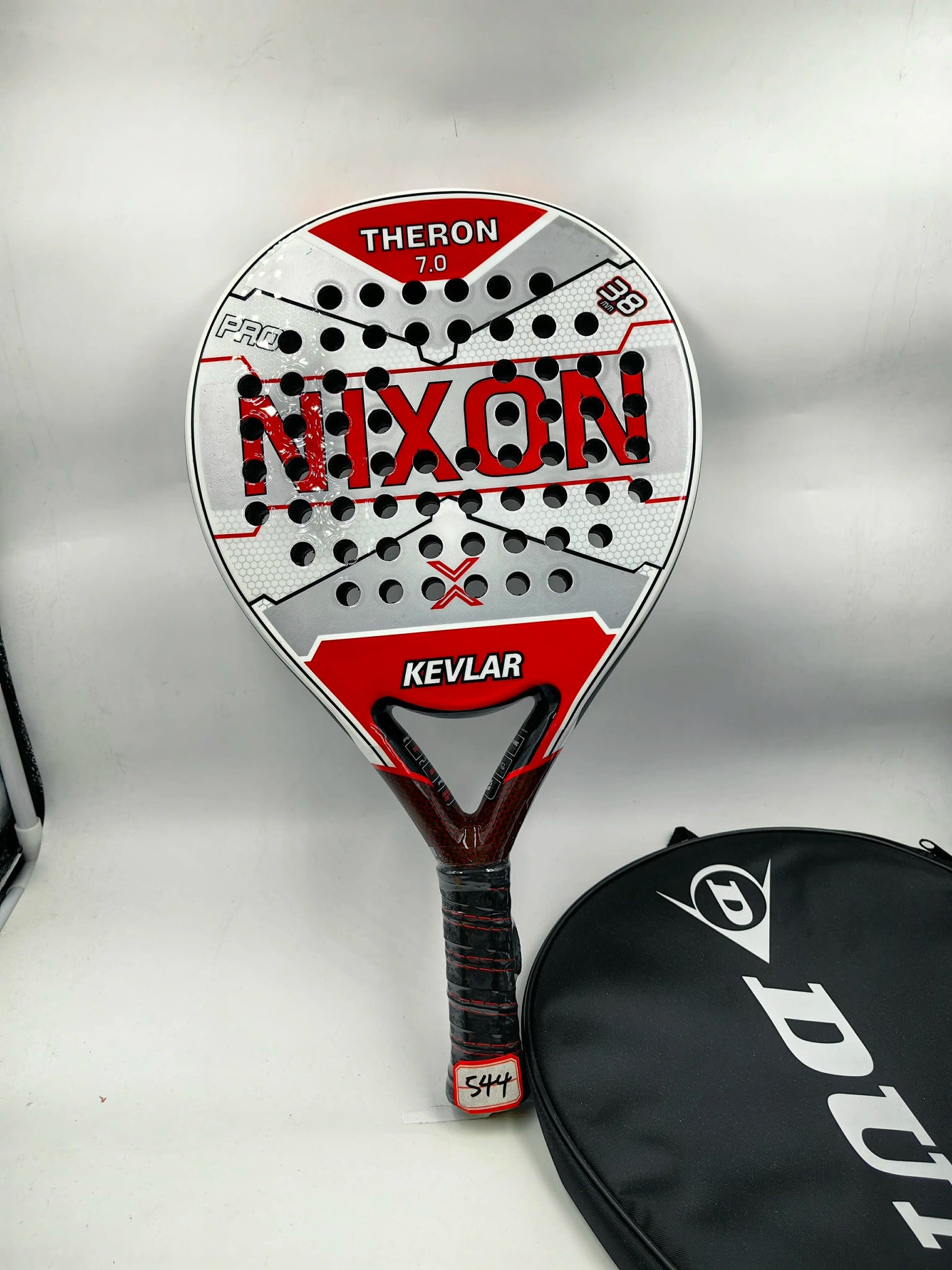Padel-Tennisschläger, Paddel-Tennisschläger aus Kohlefaser mit EVA-Memory-Flex-Schaumkern, leichtes Padelschläger für Pop-Tennis