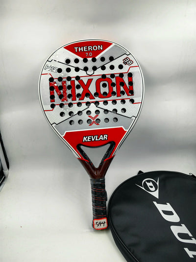 Padel-Tennisschläger, Paddel-Tennisschläger aus Kohlefaser mit EVA-Memory-Flex-Schaumkern, leichtes Padelschläger für Pop-Tennis