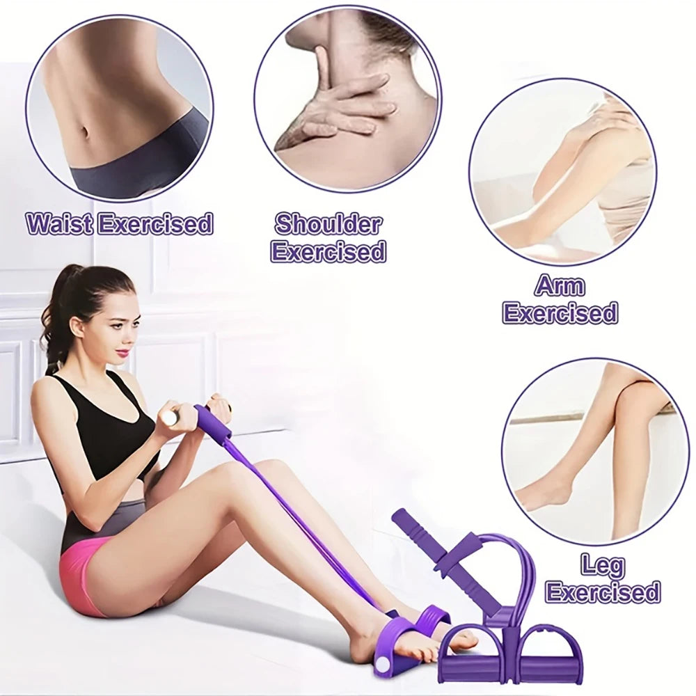 Elastisches Widerstands band für Yoga-Pedal traktion, 8-förmiger Griff, Fitness-Widerstands band, geeignet für Bauch/Taille/Arm/Bein