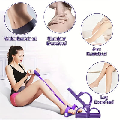 Elastisches Widerstands band für Yoga-Pedal traktion, 8-förmiger Griff, Fitness-Widerstands band, geeignet für Bauch/Taille/Arm/Bein